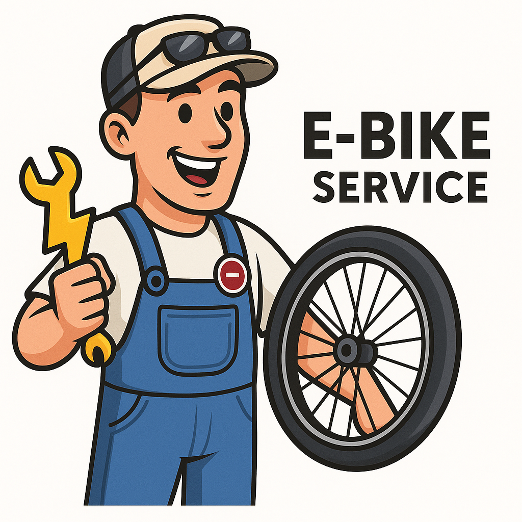Friendly E-Bike Technician at Work